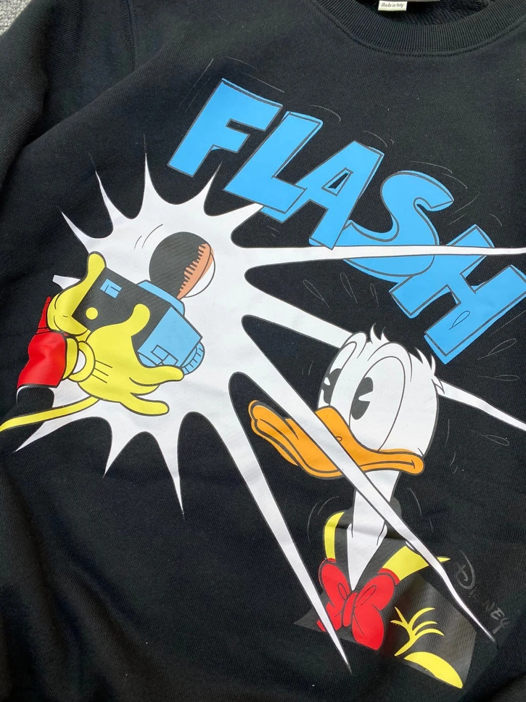 Gucci X Disney Pattern Printed Long Sleeve Sweater For Men Black
