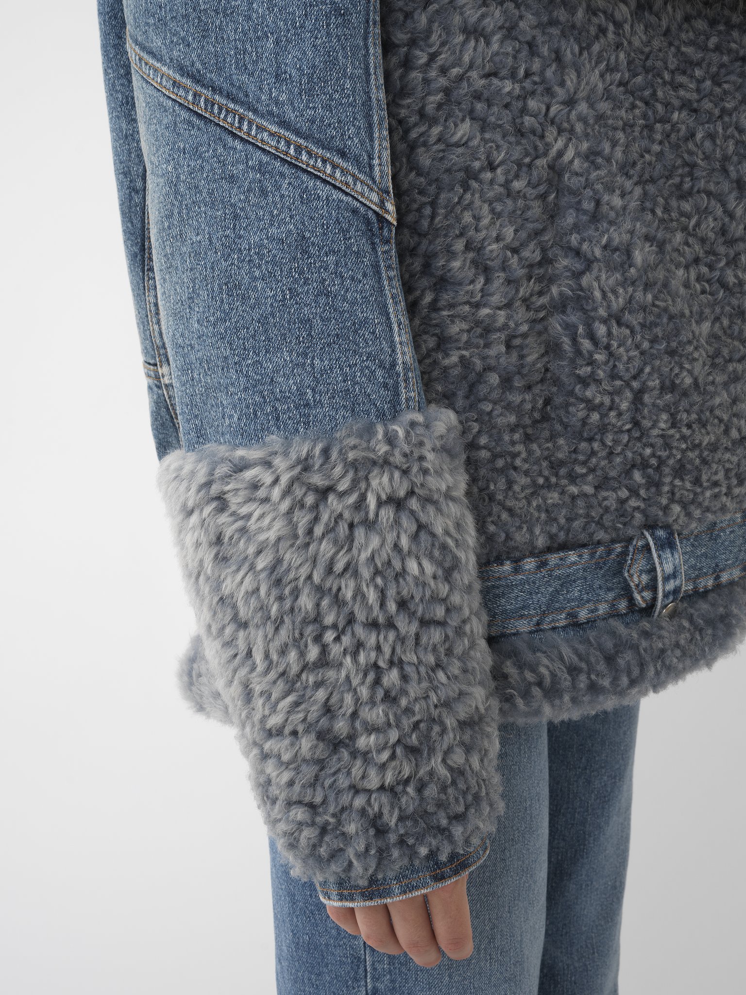 CHLOÉ COWBOY SPLICED CASUAL JACKET