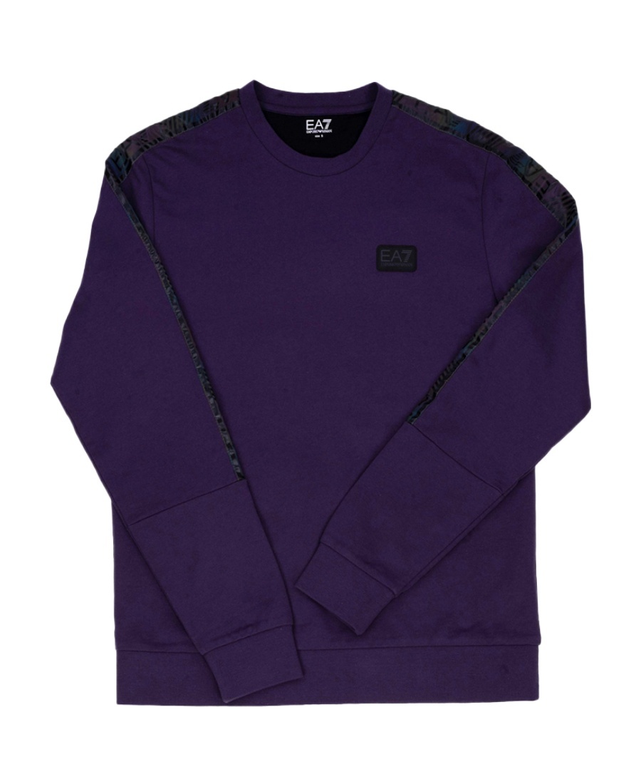 Ea7 Logo Pattern Sweater In Black