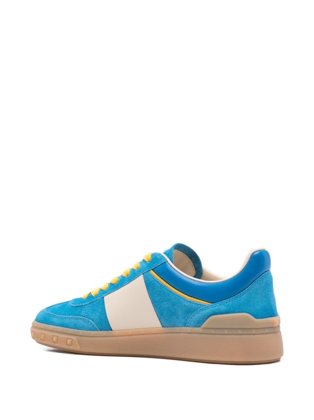 Valentino Garavani Upvillage Leather Sneakers In Blue