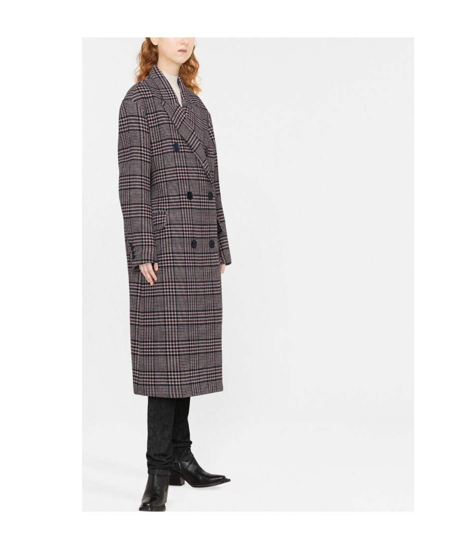 Isabel Marant Lapel Long-sleeved Coat In Gray