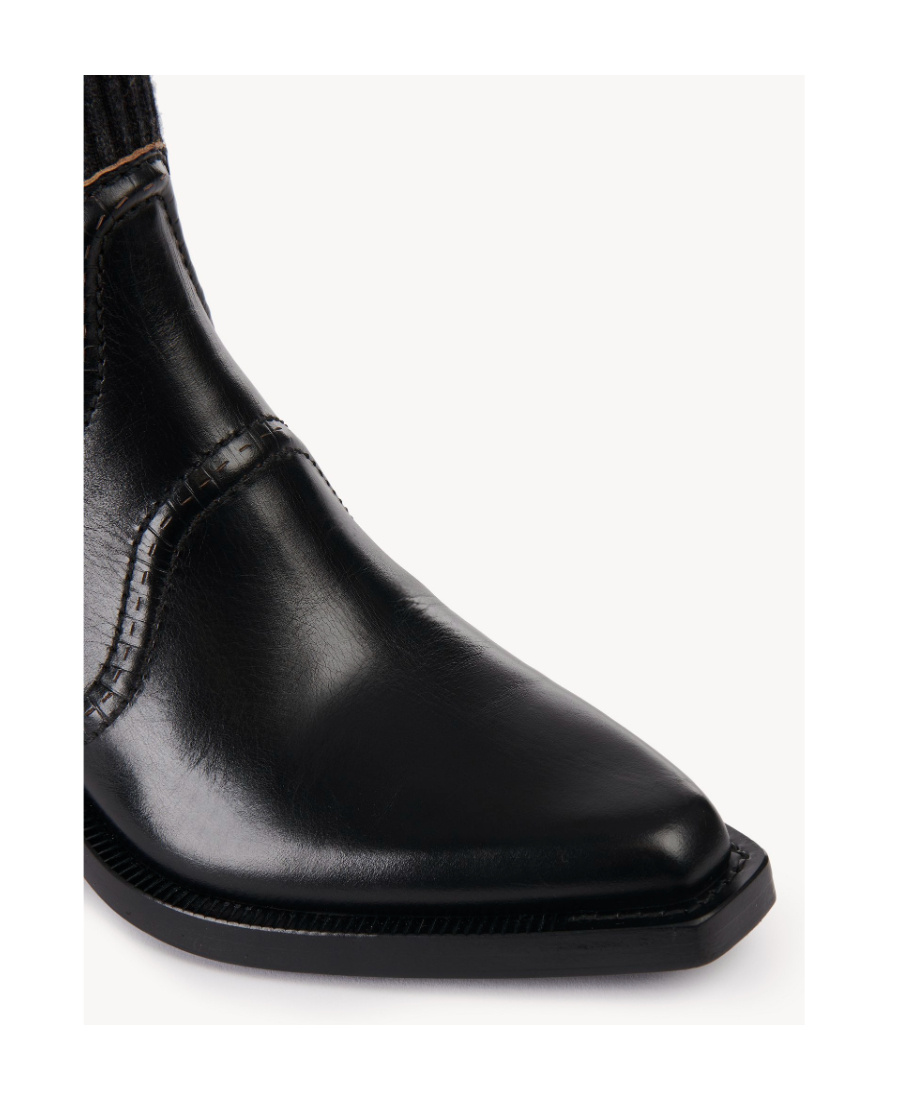 Chloé High Heel Ankle Boots In Black