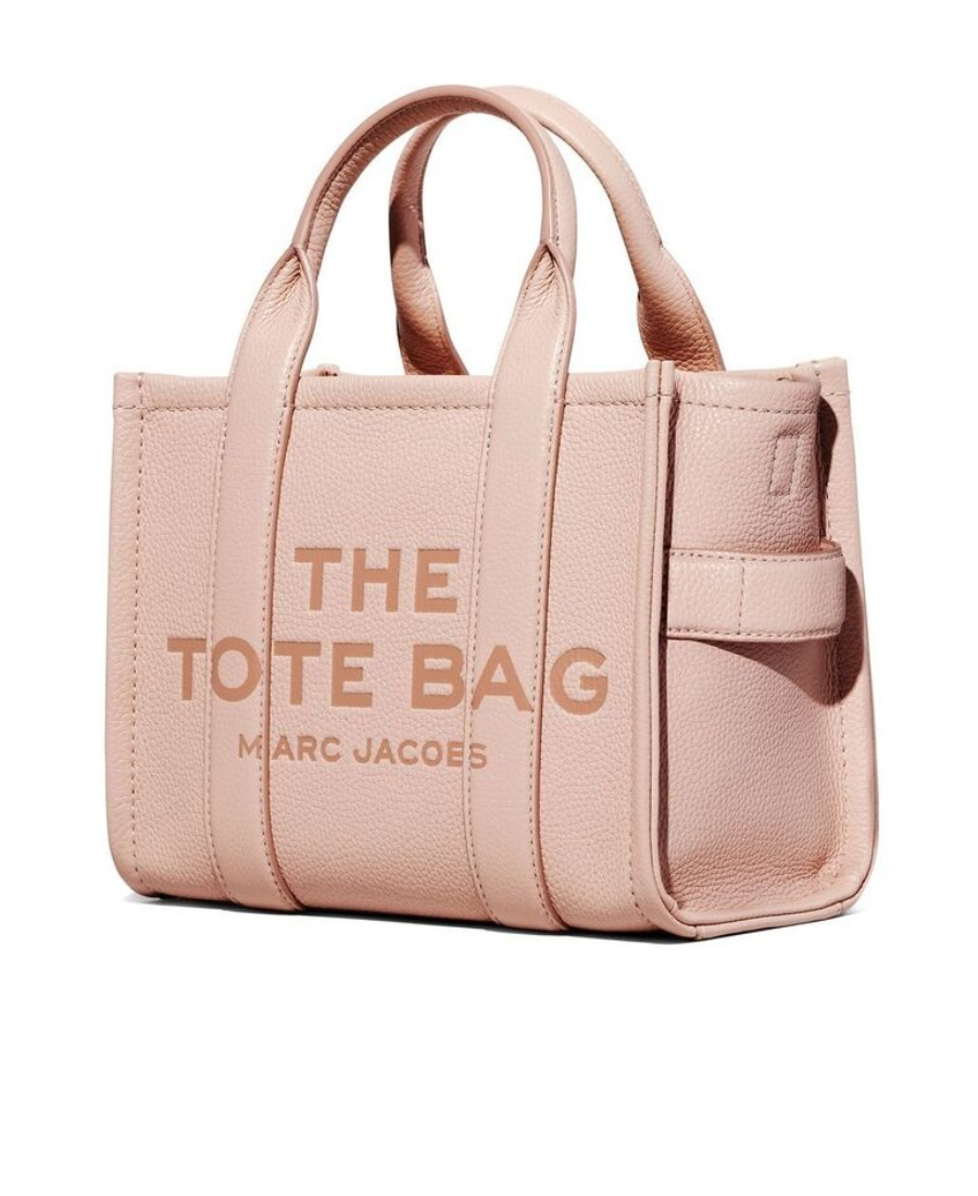 Marc Jacobs The Leather Mini Tote Bag In Pink