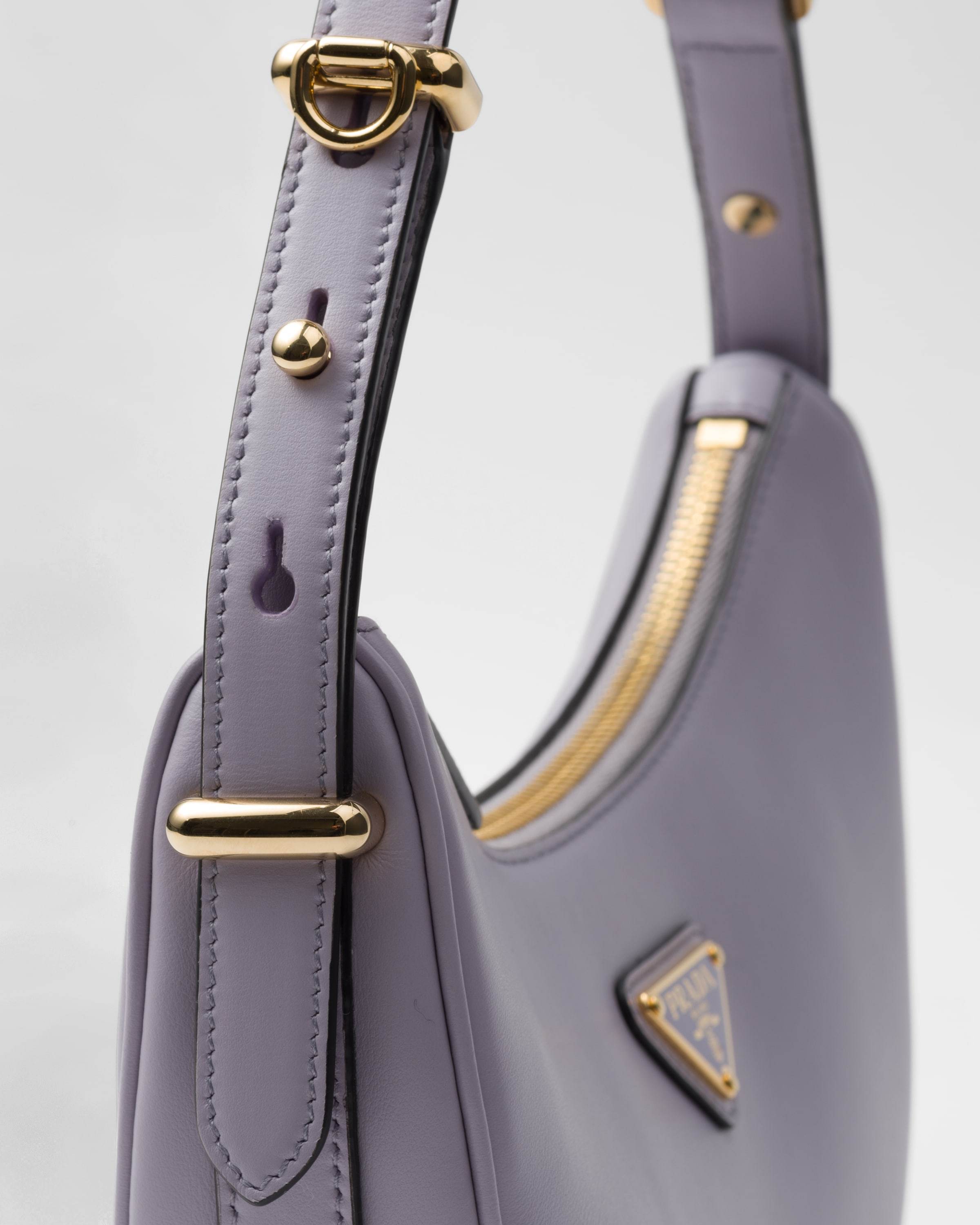 PRADA PRADA ARQUÉ LEATHER SHOULDER BAG