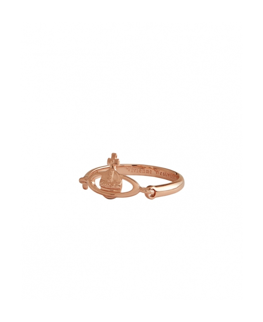 Vivienne Westwood Sphere Orb Polished Finish Ring In Yellow