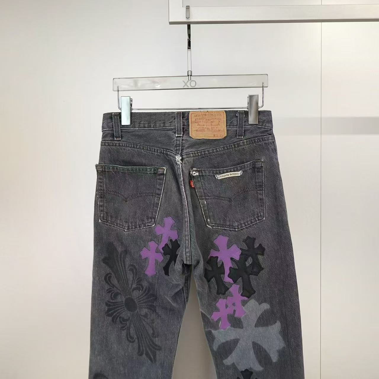Chrome Hearts Belt Loop Jeans In Black