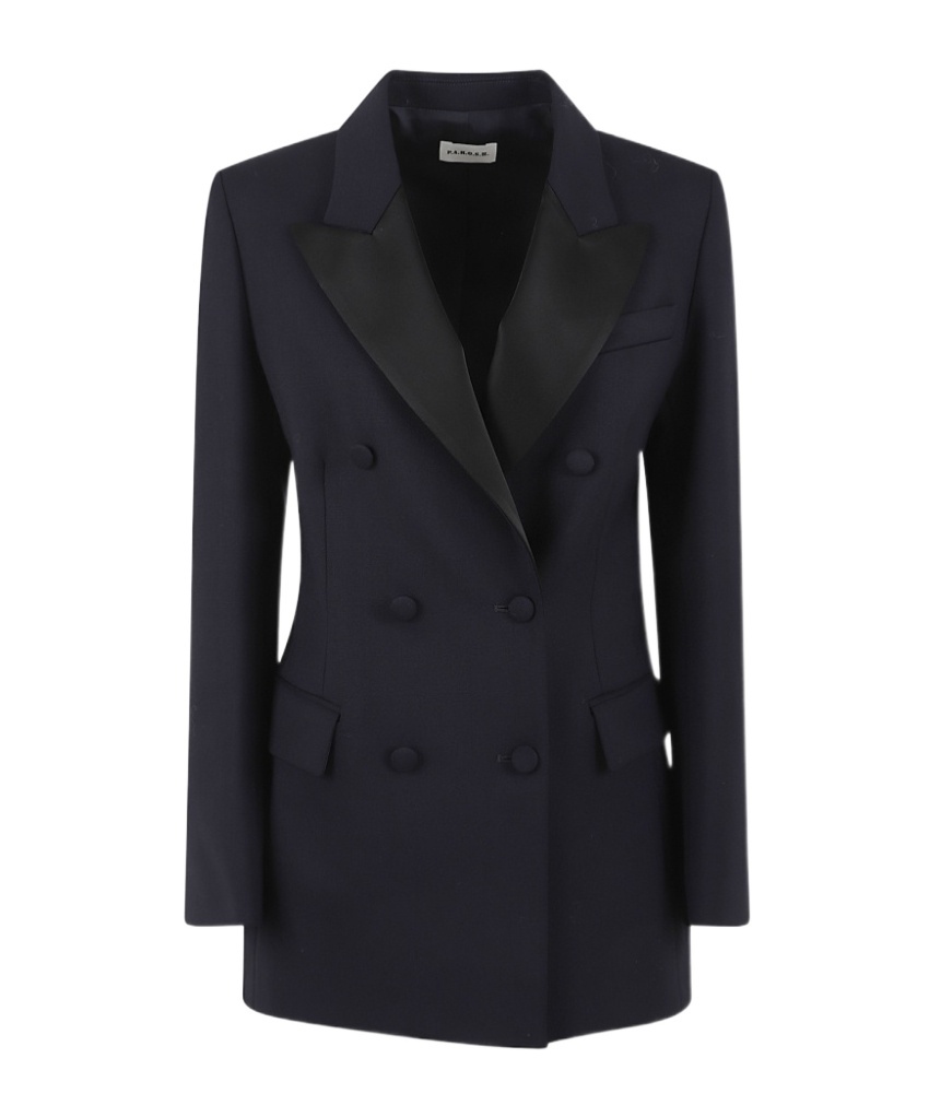 P.a.r.o.s.h Double-breasted Blazer In Blue