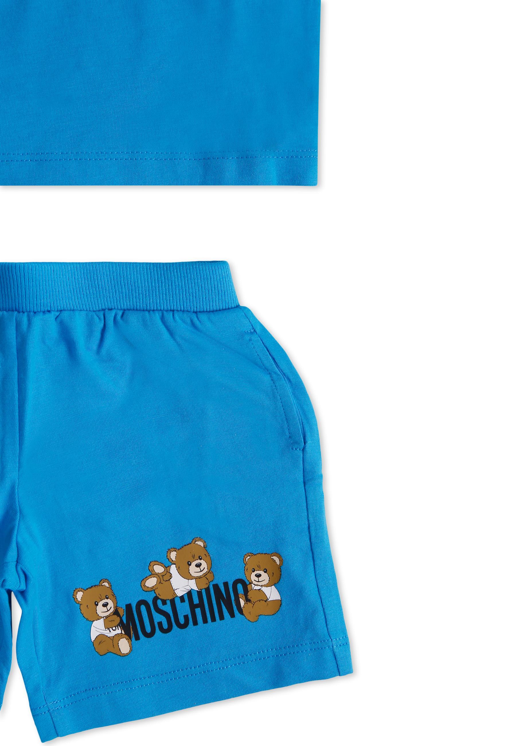 Moschino Two Piece Logo Printed Shorts Set