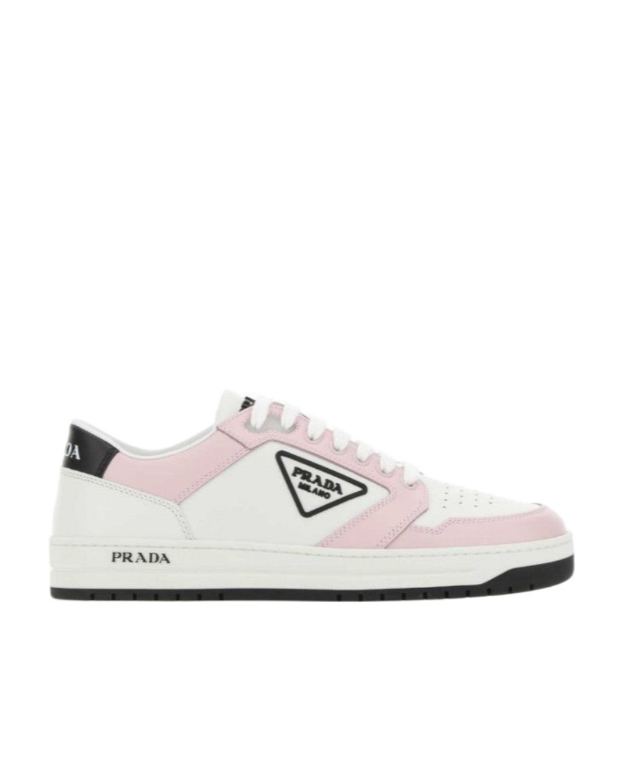 Prada Logo Low-cut Casual Sneakers In White
