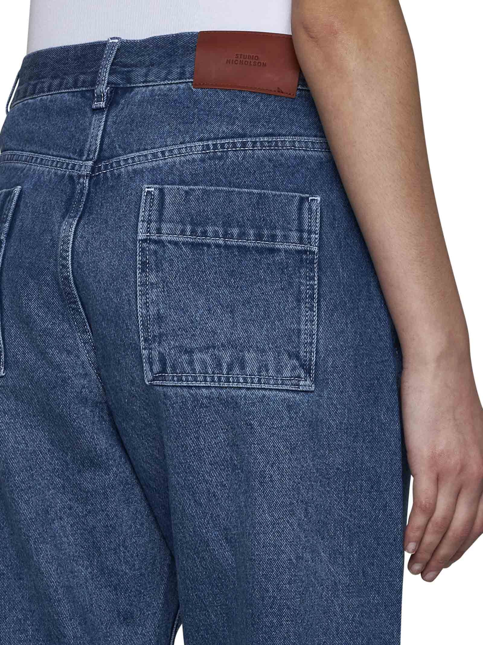Studio Nicholson Ruthe High-rise Boyfriend Jeans In Blue