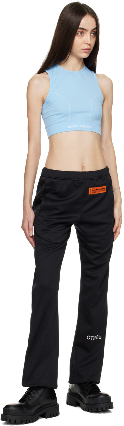 Heron Preston Active Sleeveless Logo Top In Blue