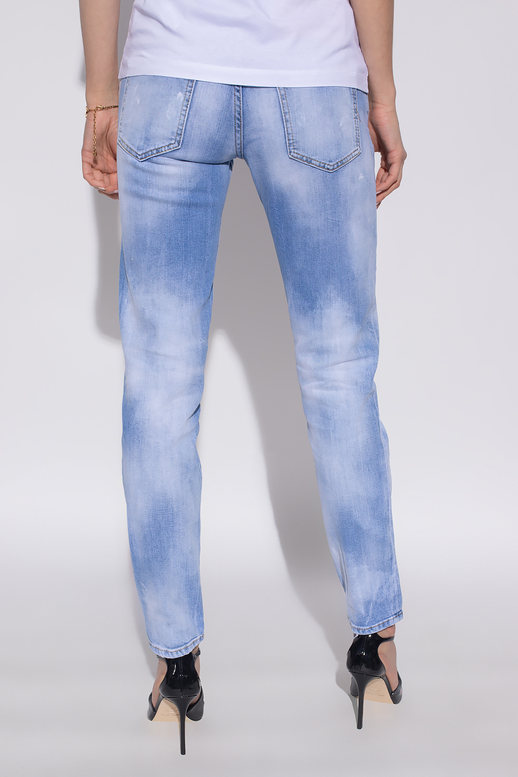 Dsquared2 Mid-rise Skinny Jeans In Blue