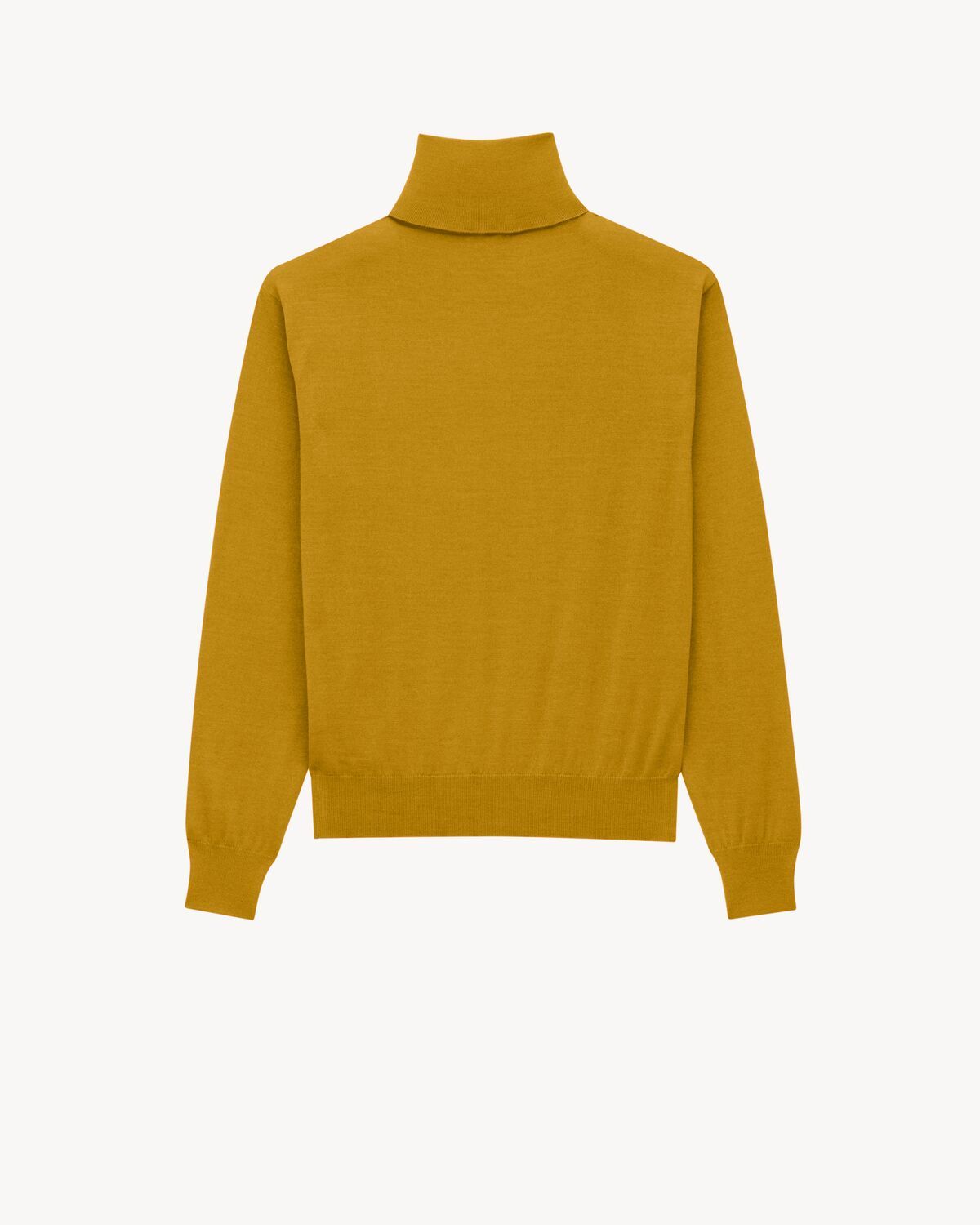 Saint Laurent Turtleneck In Cashmere In Brown