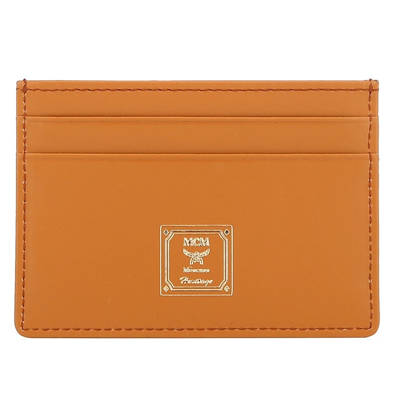 Mcm Logo Stamp Card Package In Orange