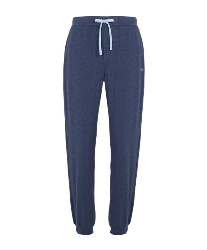 Hugo Boss Elastic Waist Track Pants In Blue