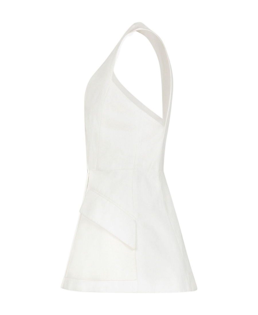 Givenchy Sleeveless Blazer Jacket In White