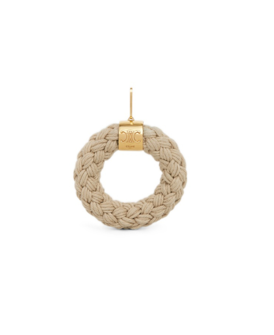 Celine Separables Rope Knit Pendant In Yellow