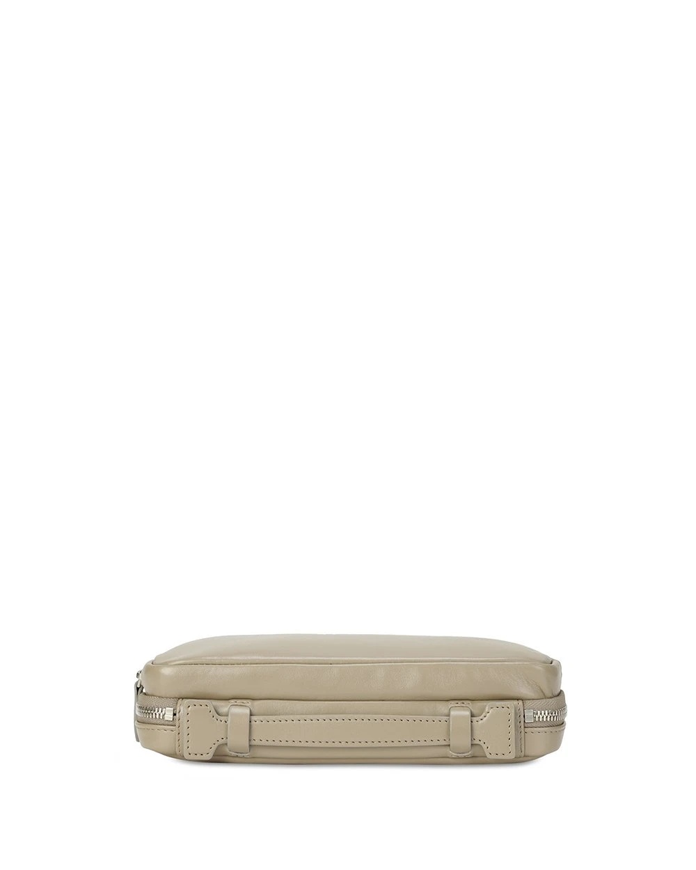 Emporio Armani Black Logo Details Handbag In Nude