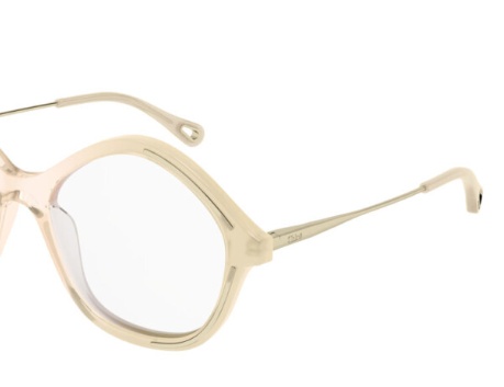 Chloé Eyewear Round Frame Glasses In White