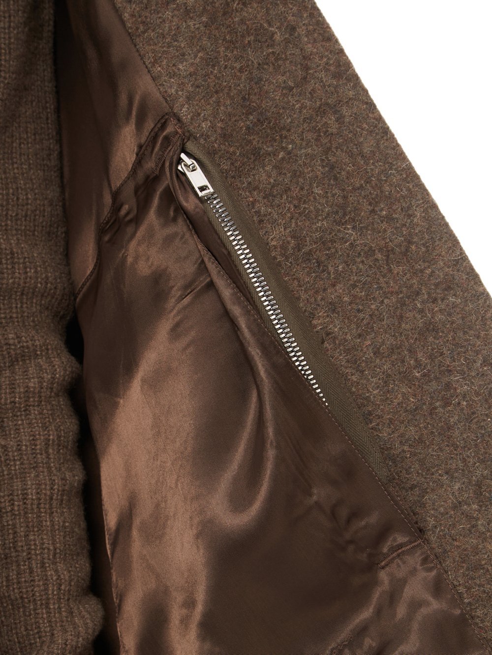 Rick Owens Pointed Logo Cloak In Brown