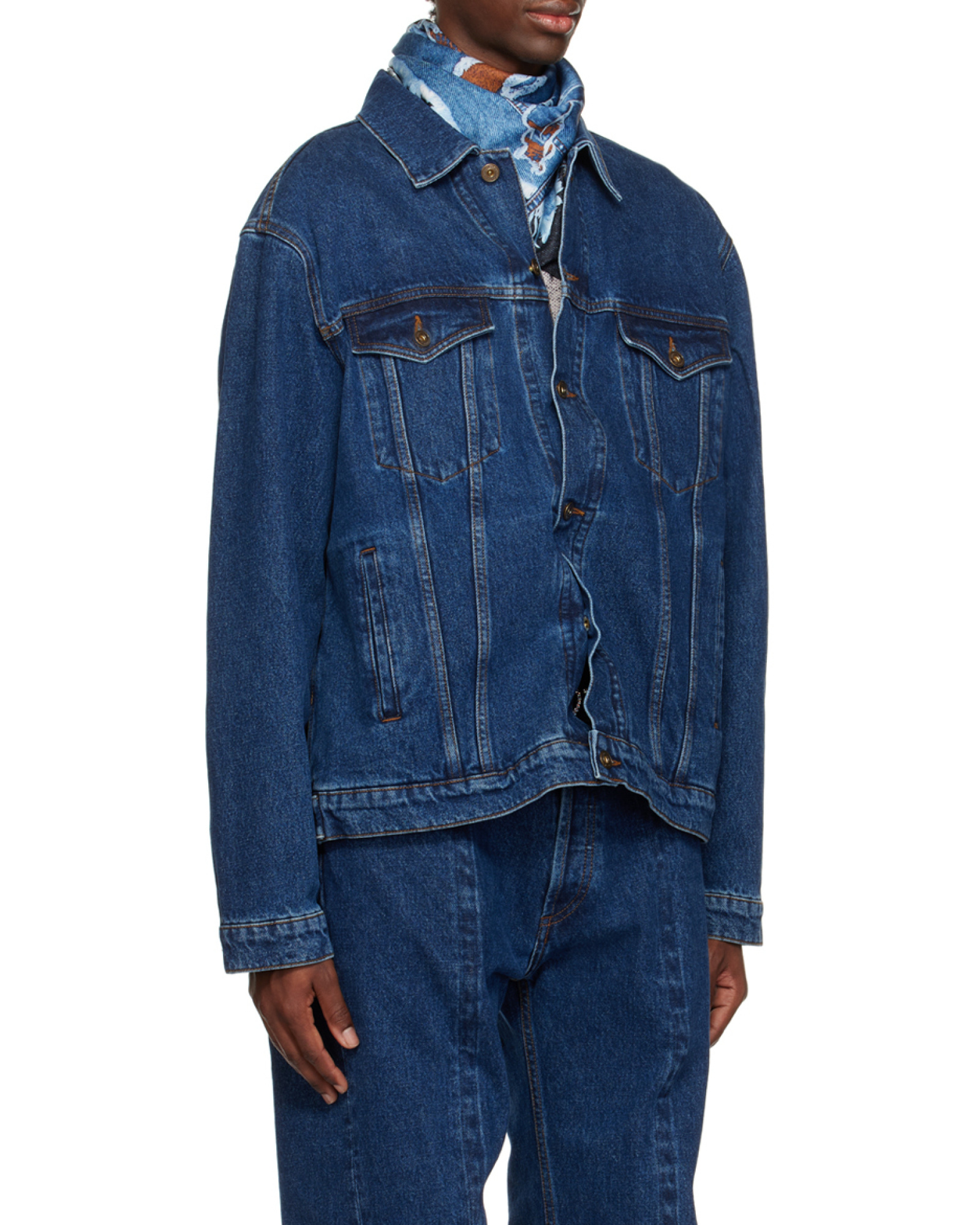 Y/project Classic Wire Jeansjacke In Black