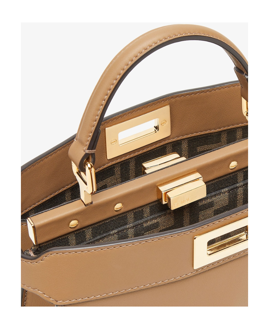 Fendi Peekaboo Iseeu Petite Tote Bag In Brown