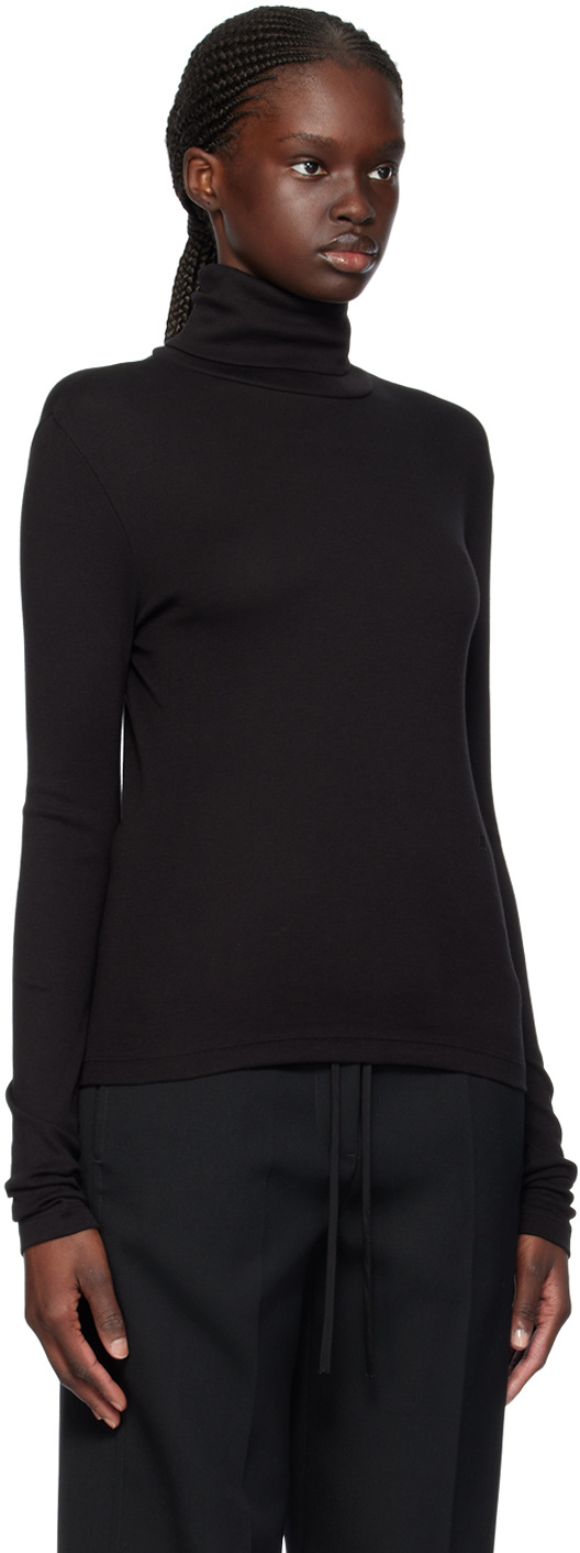 Helmut Lang High-necked Sweater In Black