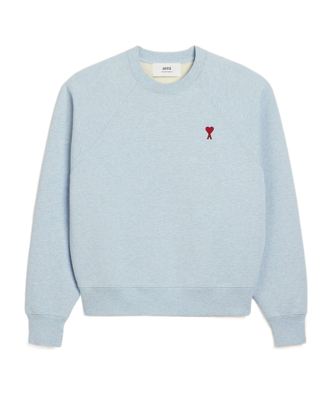 Shop Ami Alexandre Mattiussi Ami Paris Ami De Coeur Logo Detailed Long Sleeved Sweatshirt In White