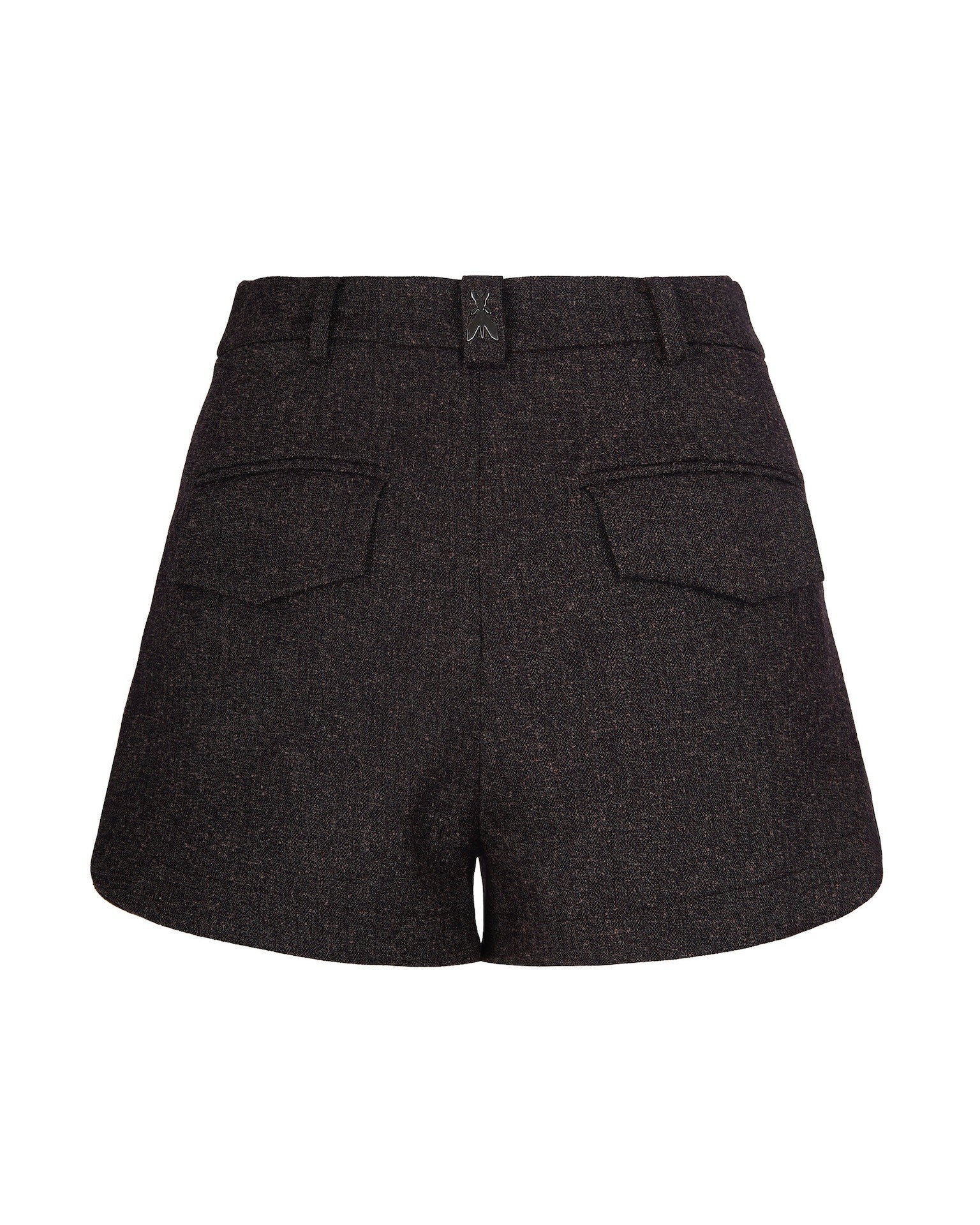 Patrizia Pepe Shorts Strutturati A Palloncino Marrone In Black
