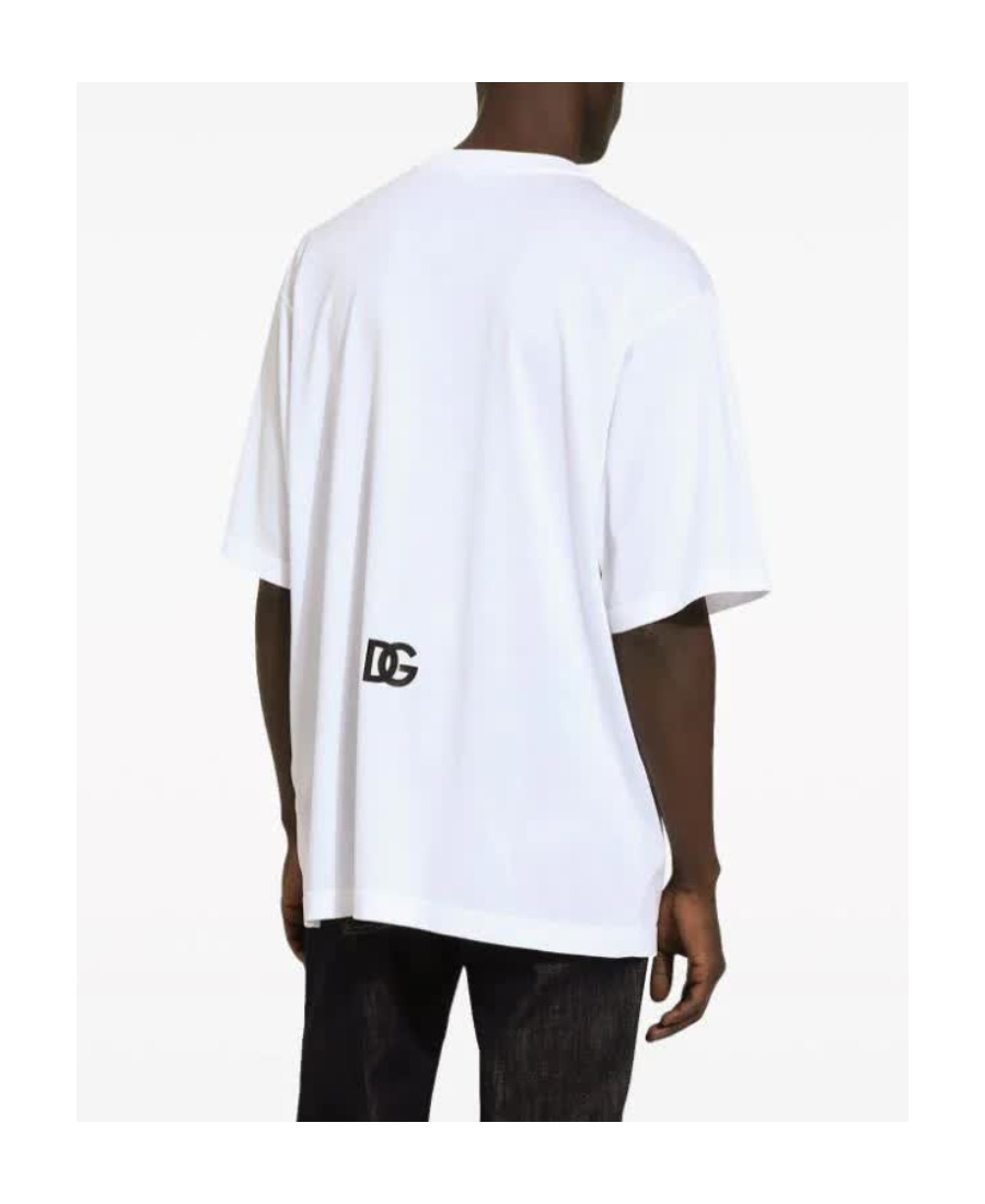 Dolce & Gabbana Bold Logo Print Crewneck T-shirt In White