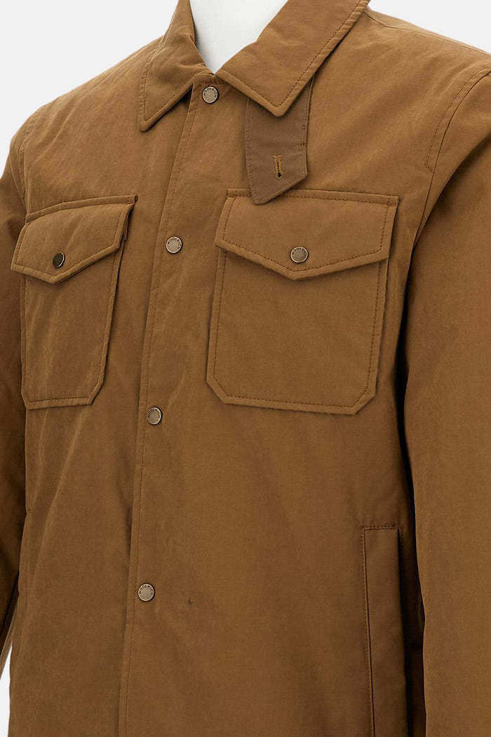Woolrich Flap-pocket Jacket In Brown