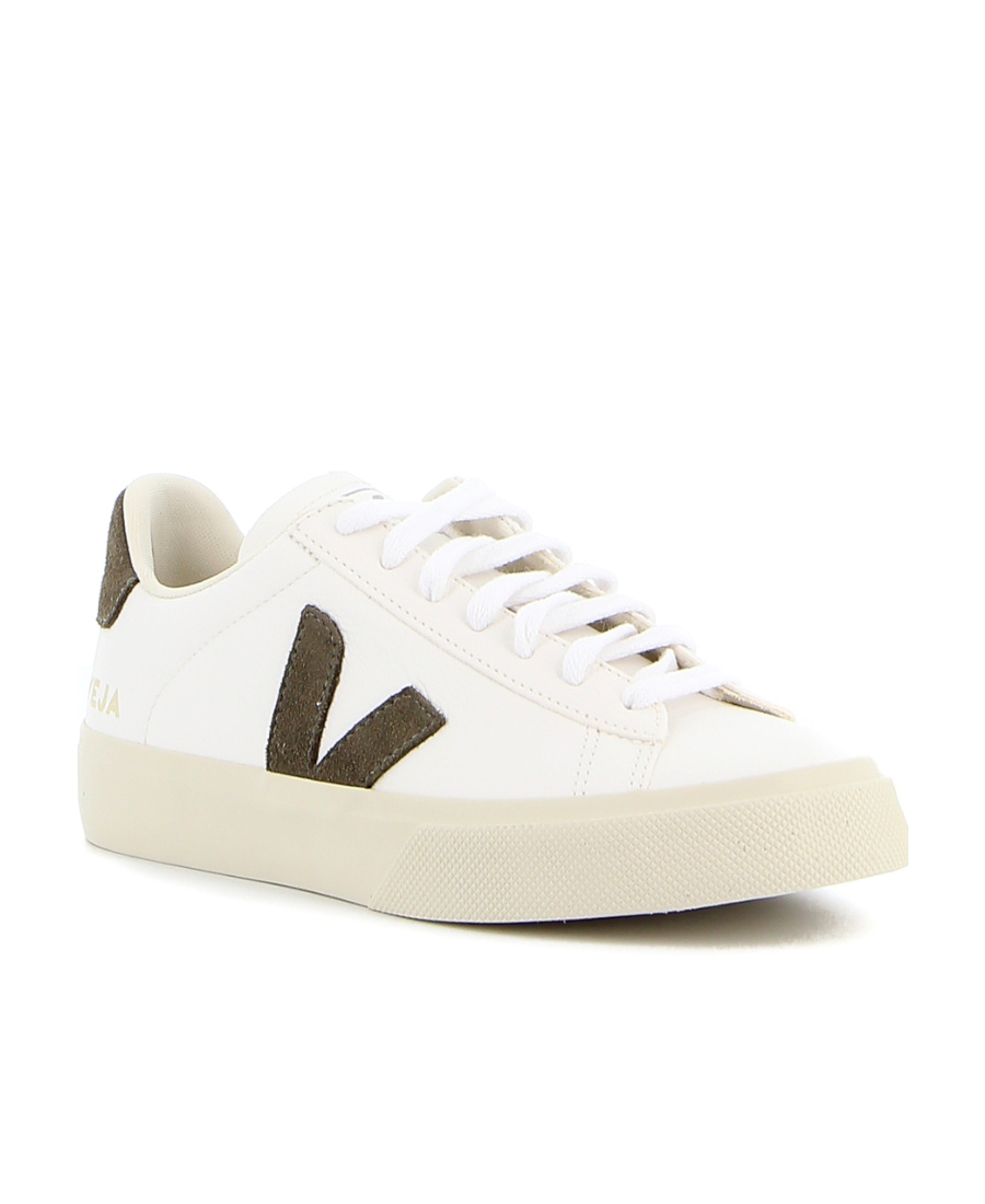Veja White Campo Chromefree Leather Sneakers In White