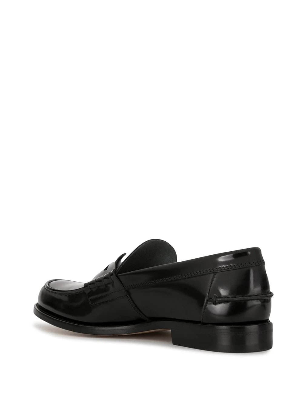 Tod's Leather Loafers In Black