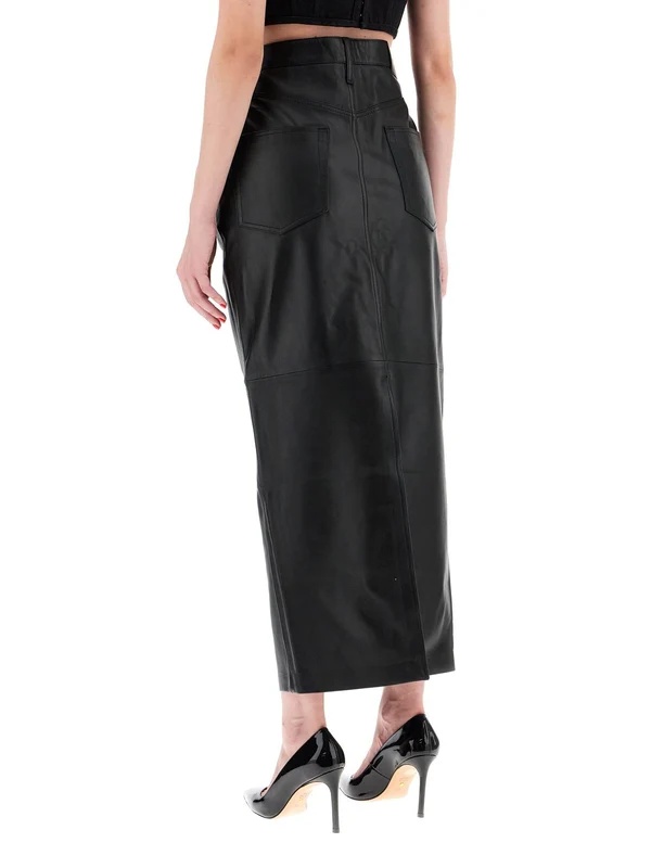Wardrobe.nyc Straight Pencil Skirt With Belt Loops