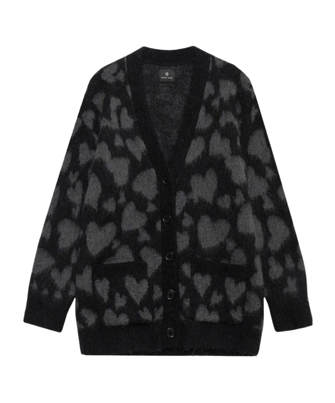 Shop Anine Bing Long-sleeved Sweater In Black