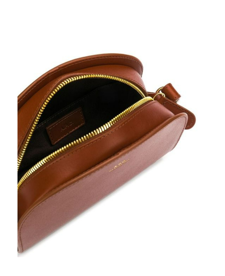 Apc Demi-lune Crossbody Bag In Brown