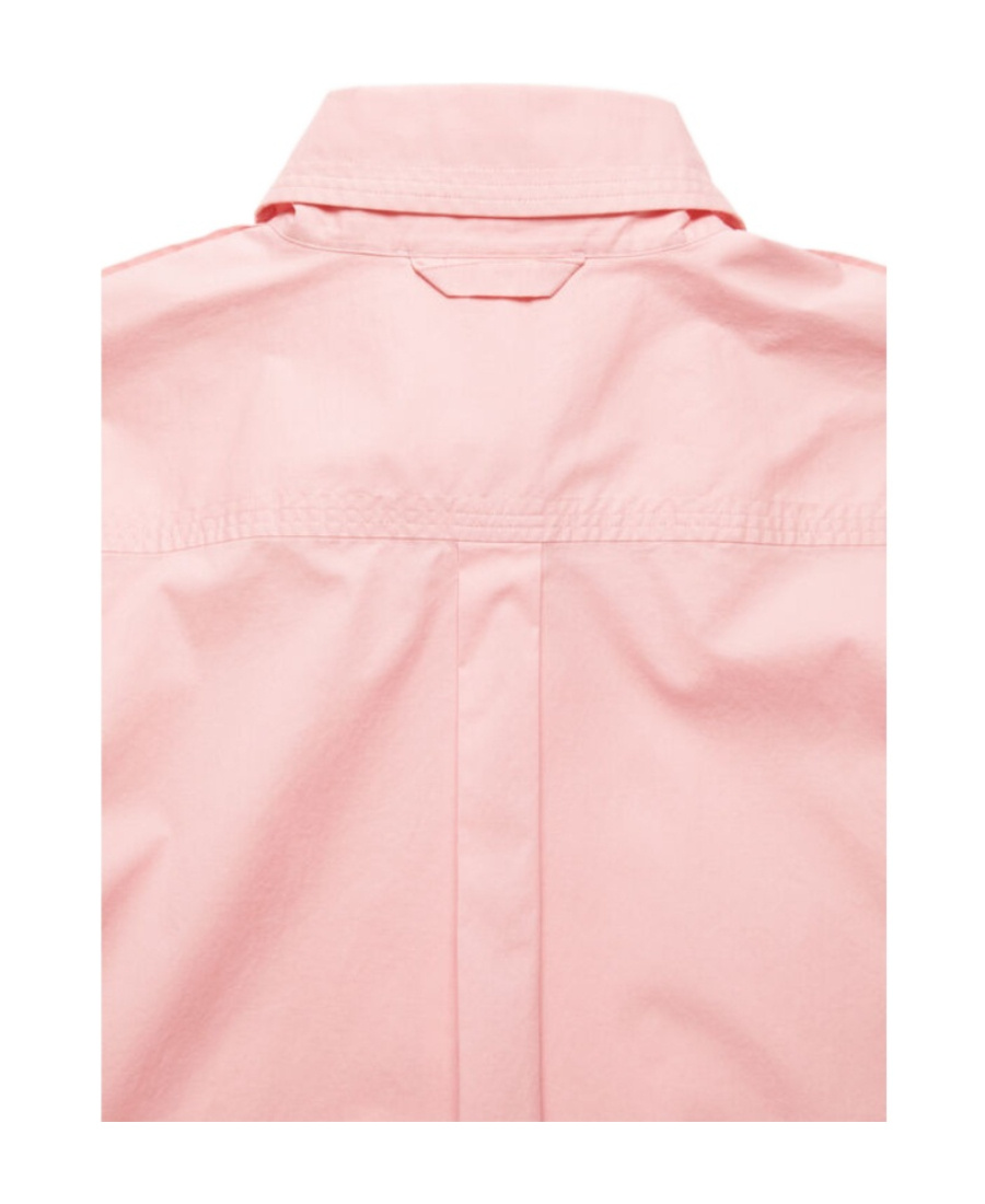 Acne Studios Tape-detail Classic-collar Shirt In Pink