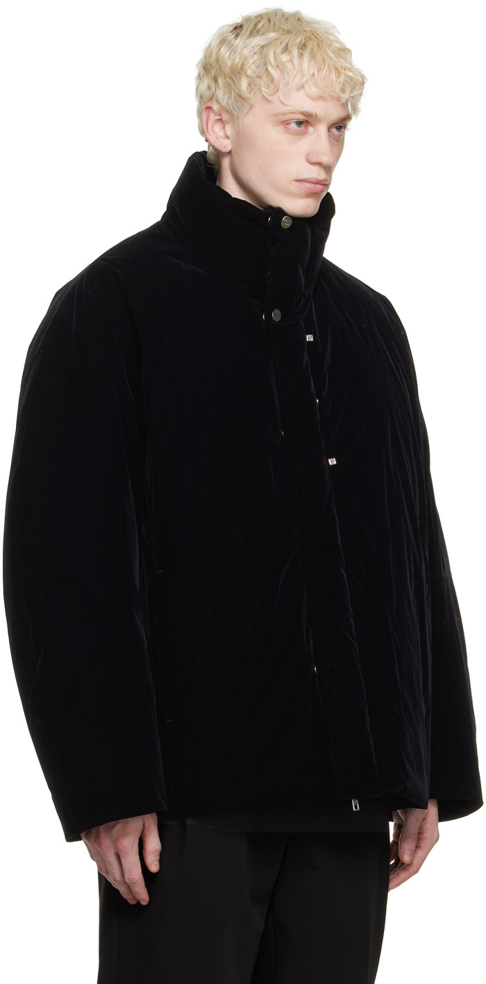 Wooyoungmi High-collar Long-sleeved Down Jacket In Black