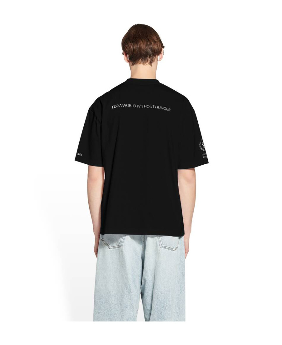 Balenciaga Men's Wfp T-shirt Medium Fit   In Black