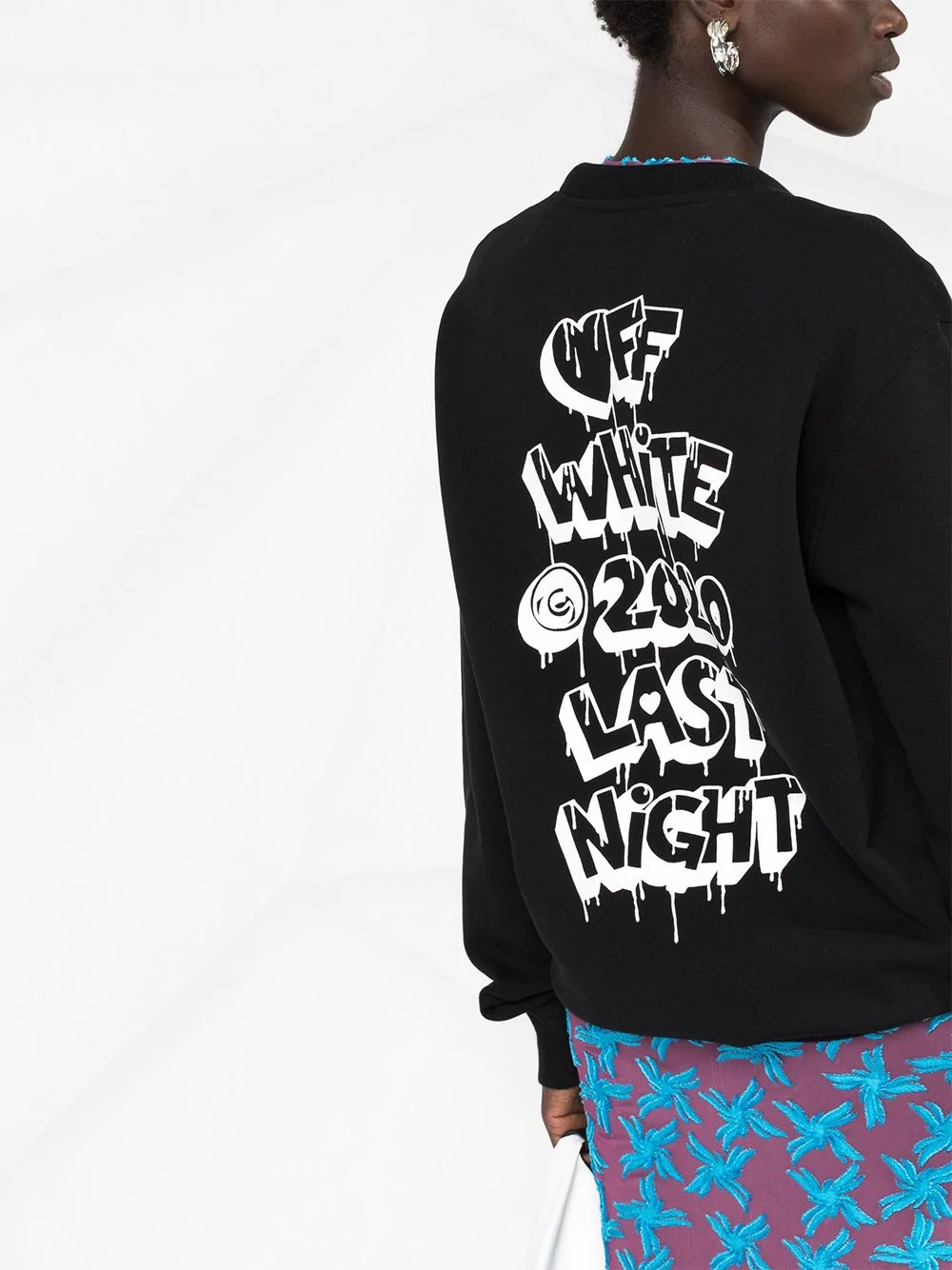 Off-white Graffiti Logo Sweatshirt In Black