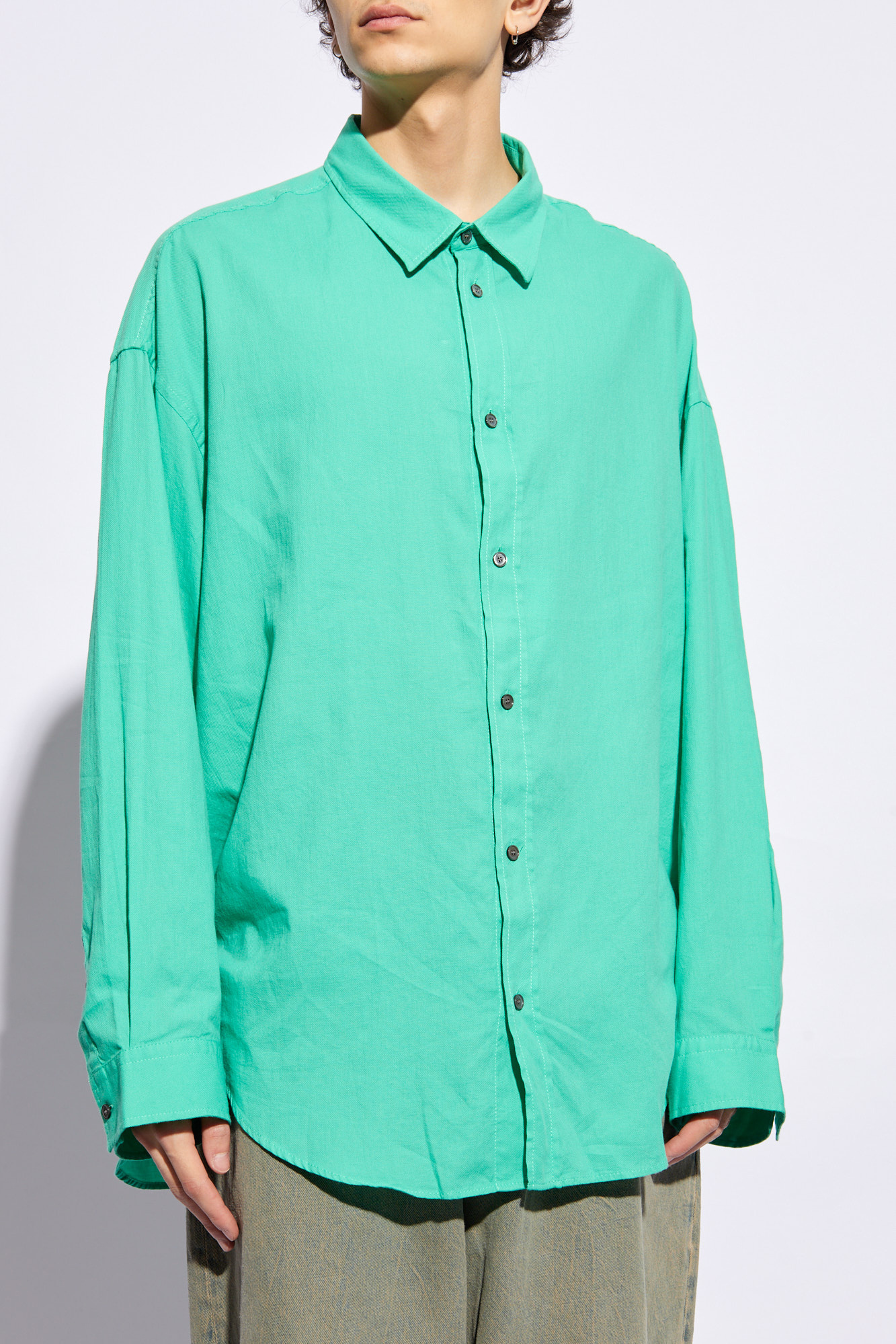 Acne Studios Button-up Shirt In Green