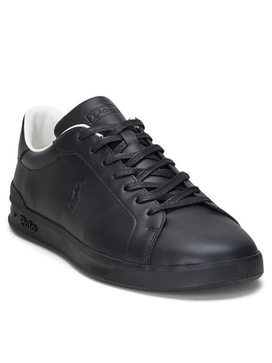 Polo Ralph Lauren Laced Sneakers In Black