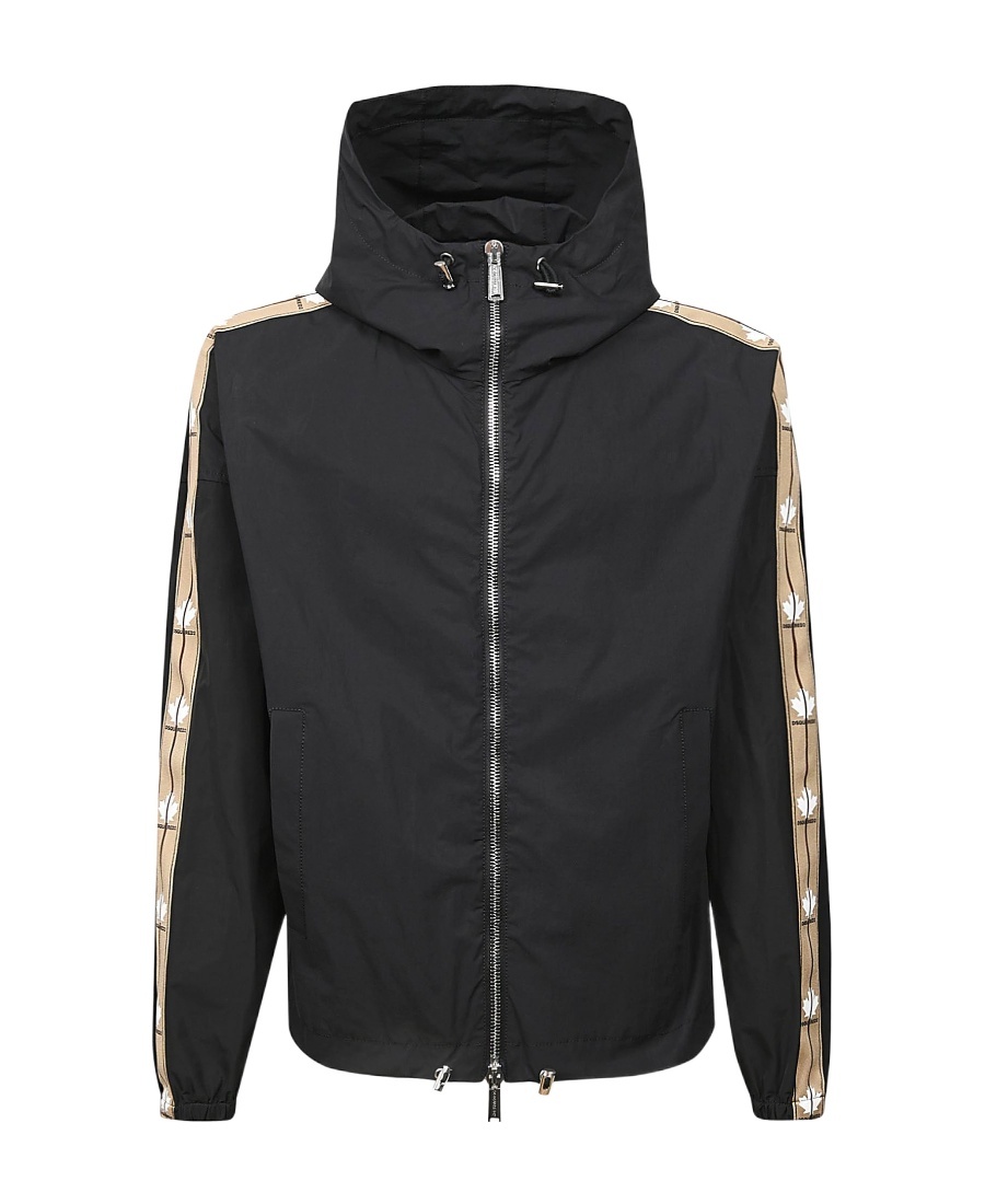 Dsquared2 Hooded Casual Jacket In Black