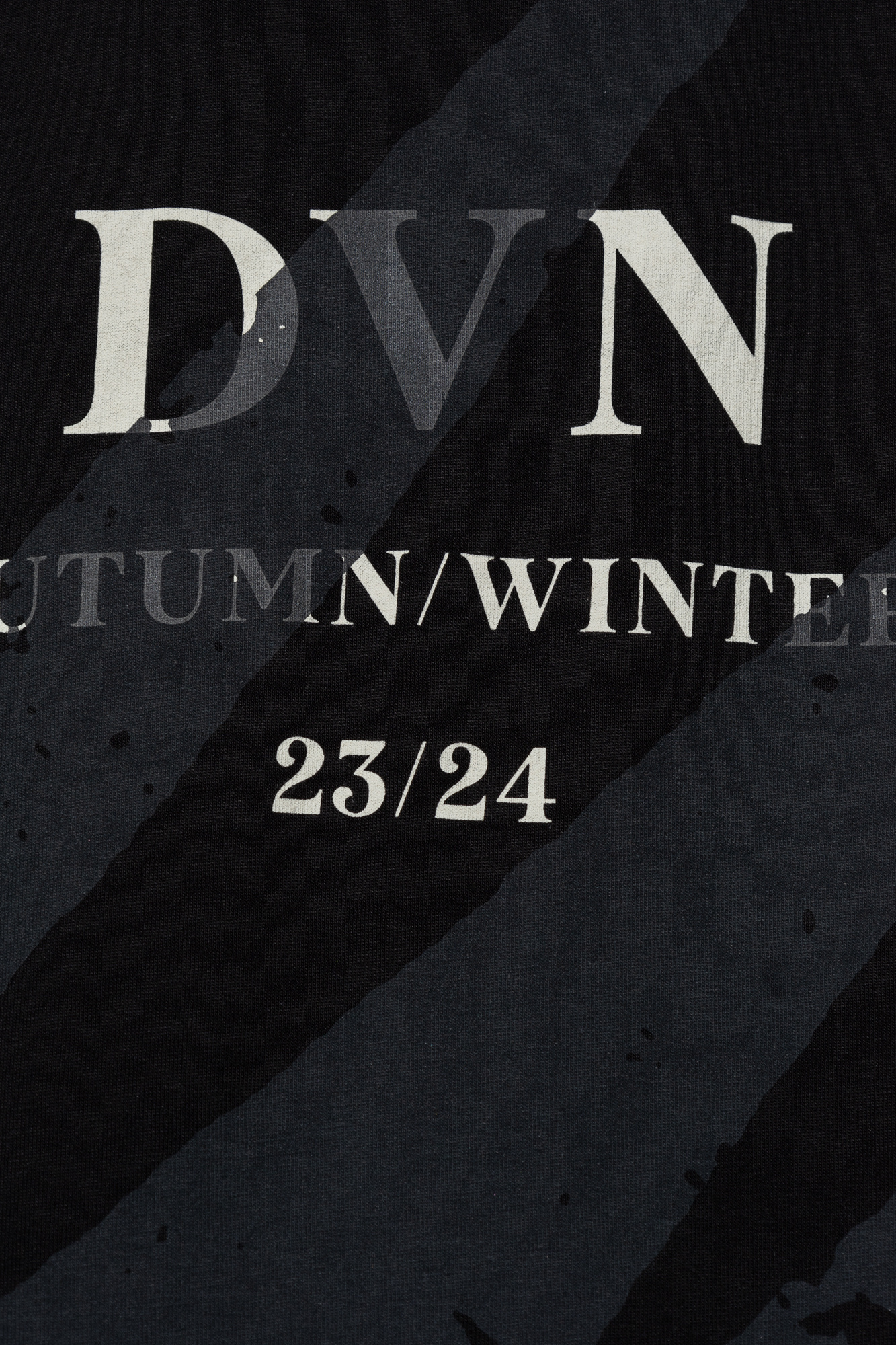 Dries Van Noten Logo Graphic Print Crew Neck T-shirt In Black