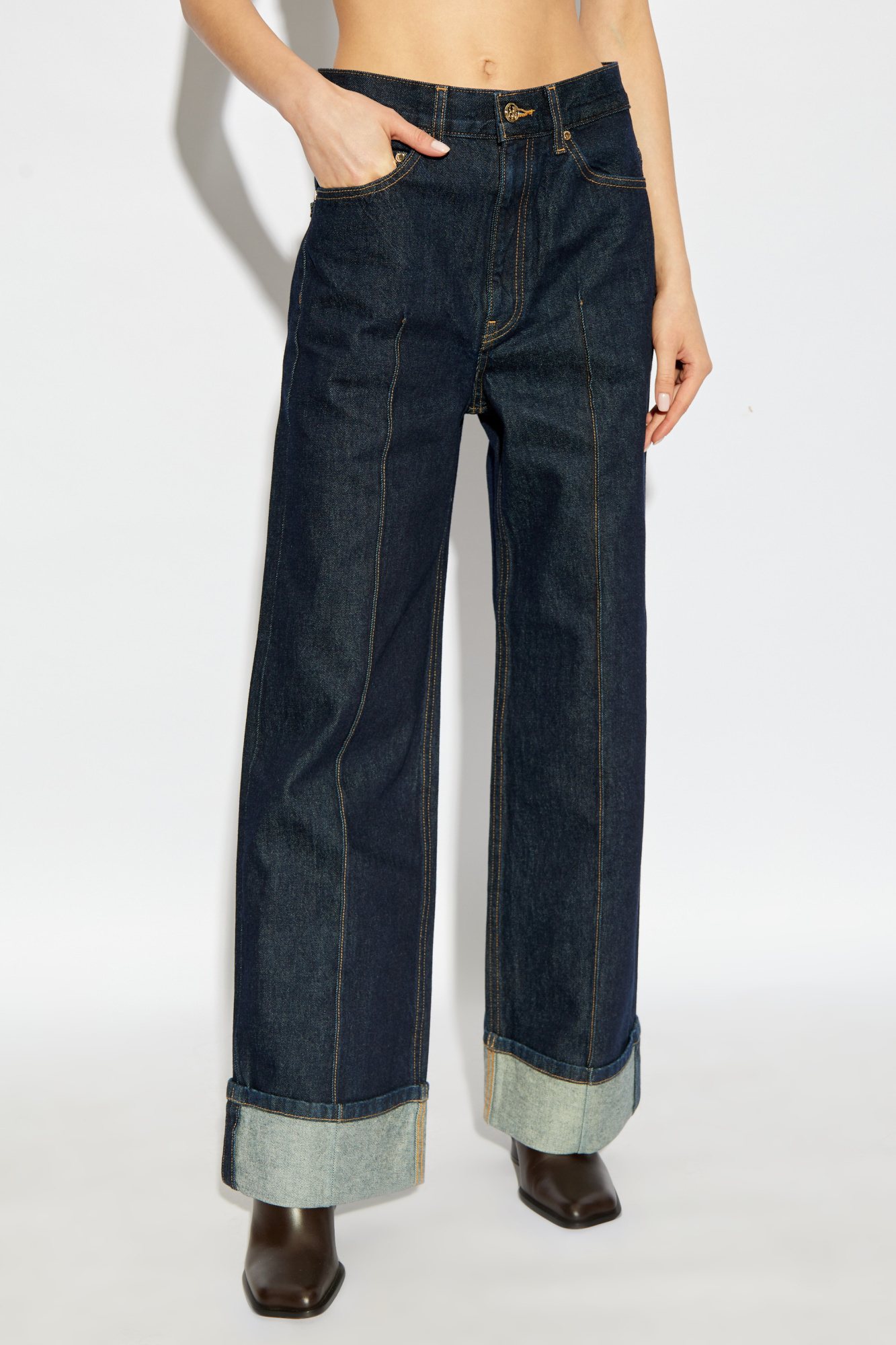 Ulla Johnson Genevieve Wide-leg Jeans In Black