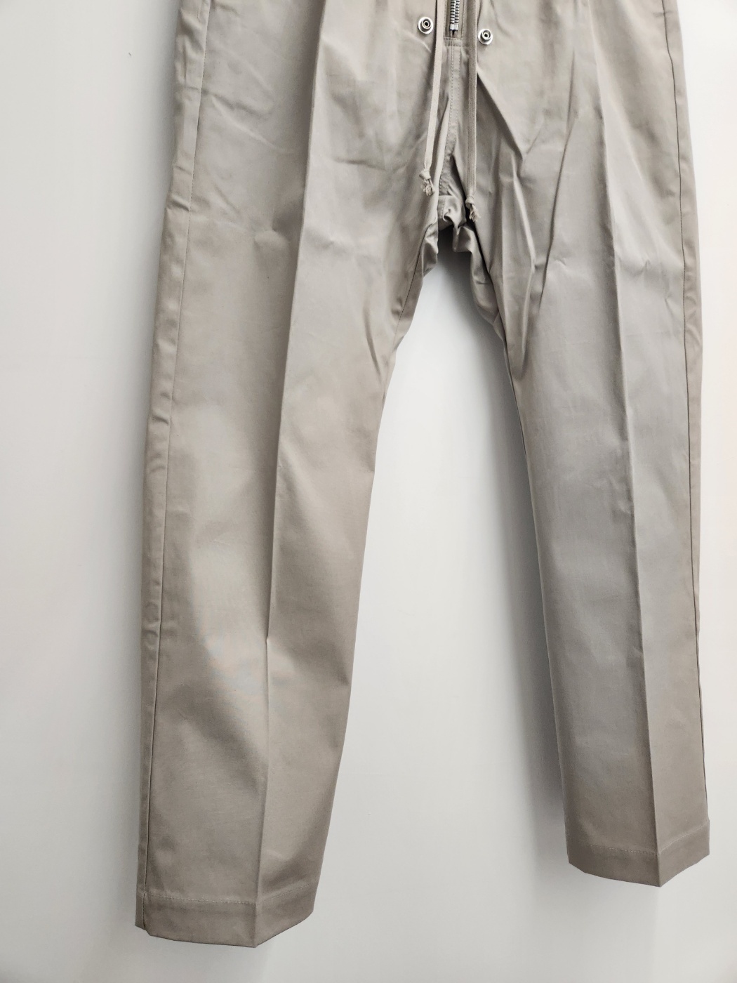 Rick Owens Drawstring Casual Pants In Gray
