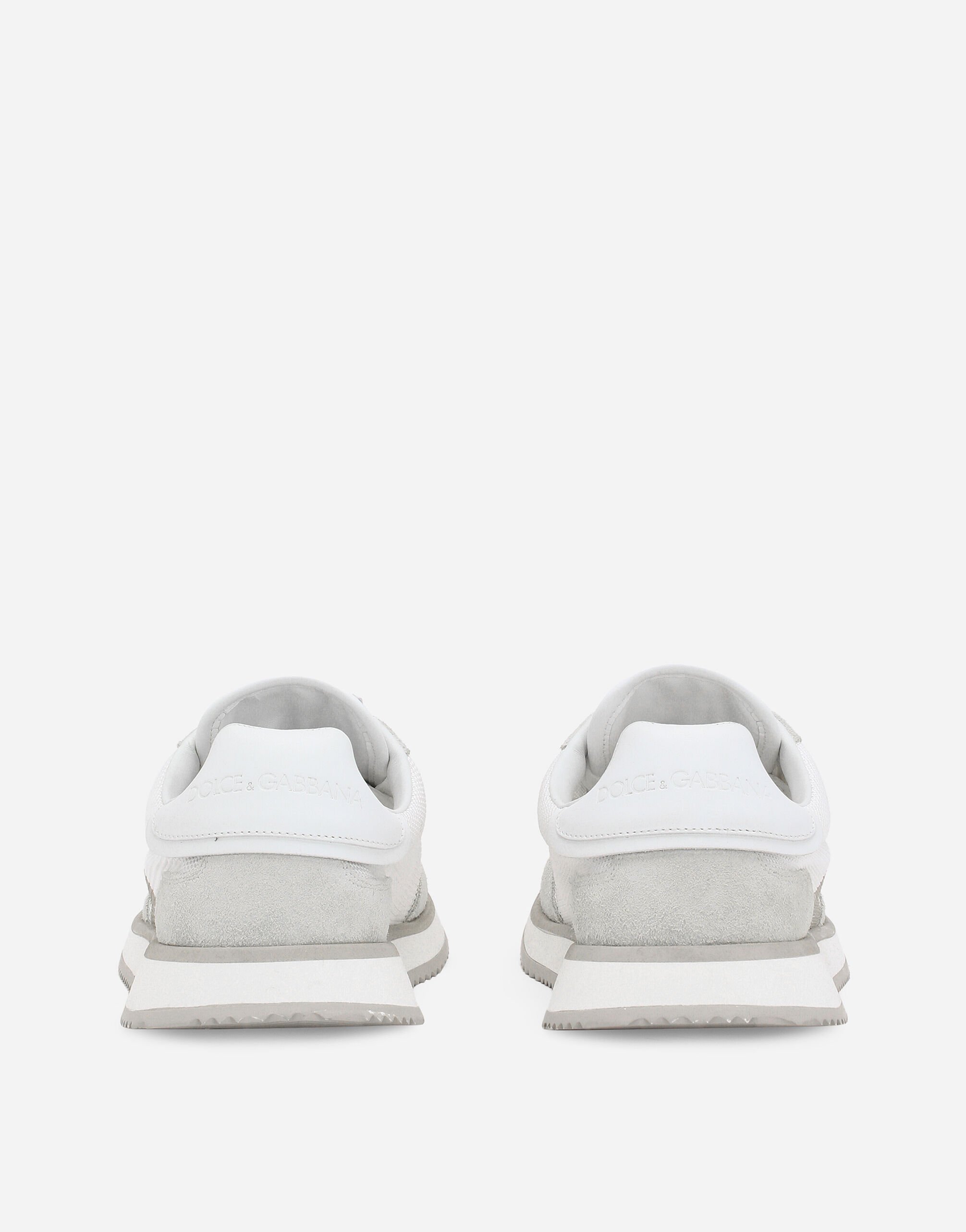 Shop Dolce & Gabbana Dg Cushion Mixed-material Sneakers In White