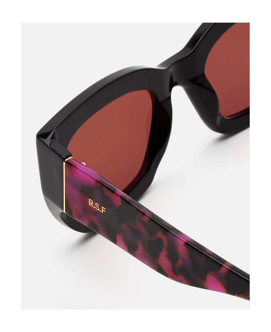 Retrosuperfuture Logo Sunglasses In Black