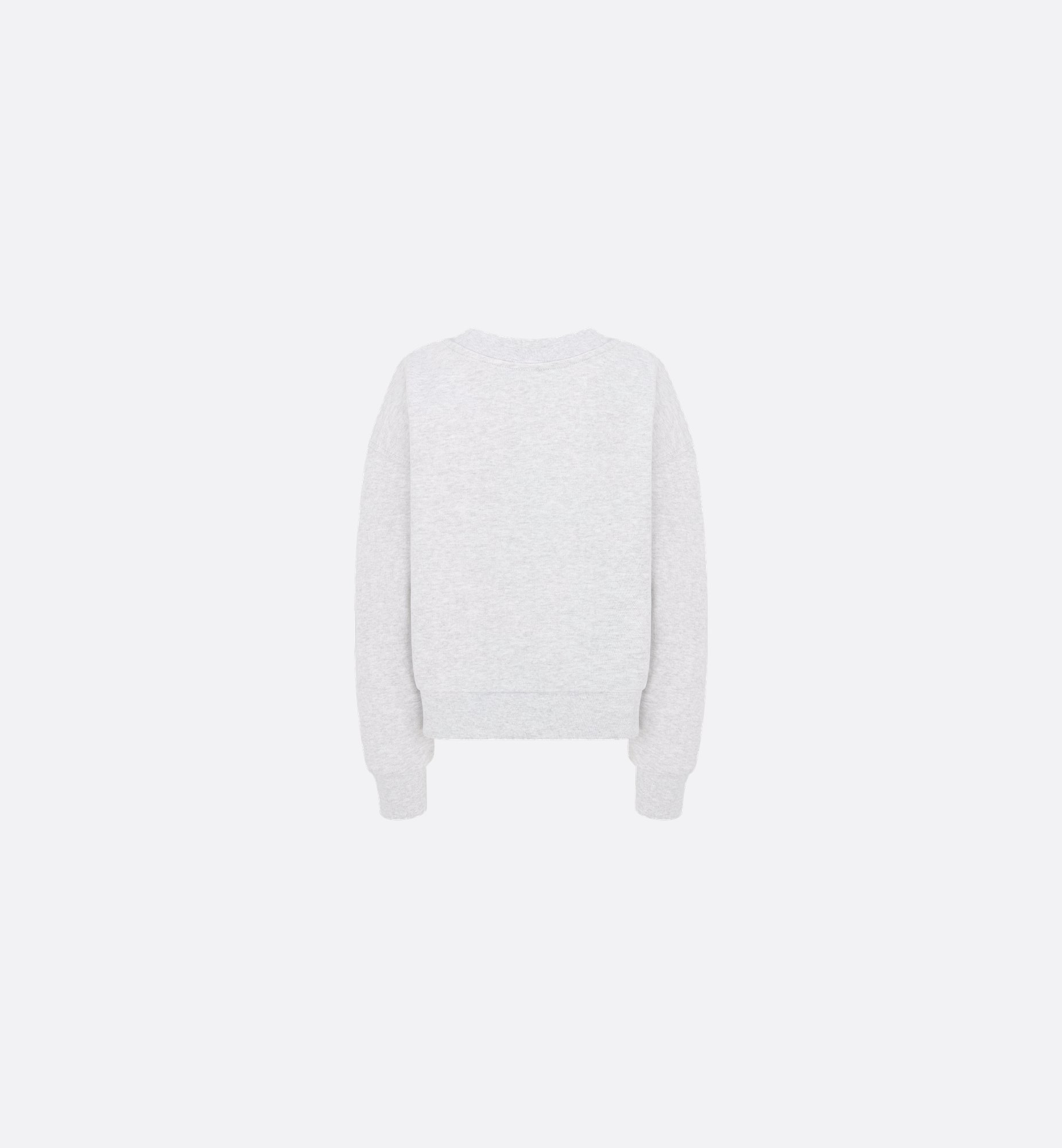 Dior Long Sleeve Sweatshirt In White