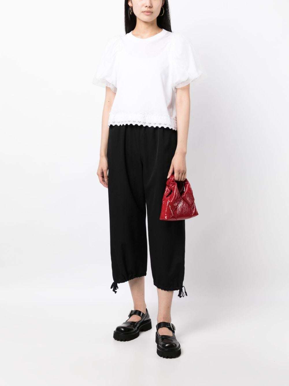 COMME DES GARÇONS ELASTIC WAIST CASUAL PANTS 